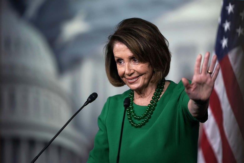 U.S. House Minority Leader Rep. Nancy Pelosi speaks during her weekly news conference on Thursday.